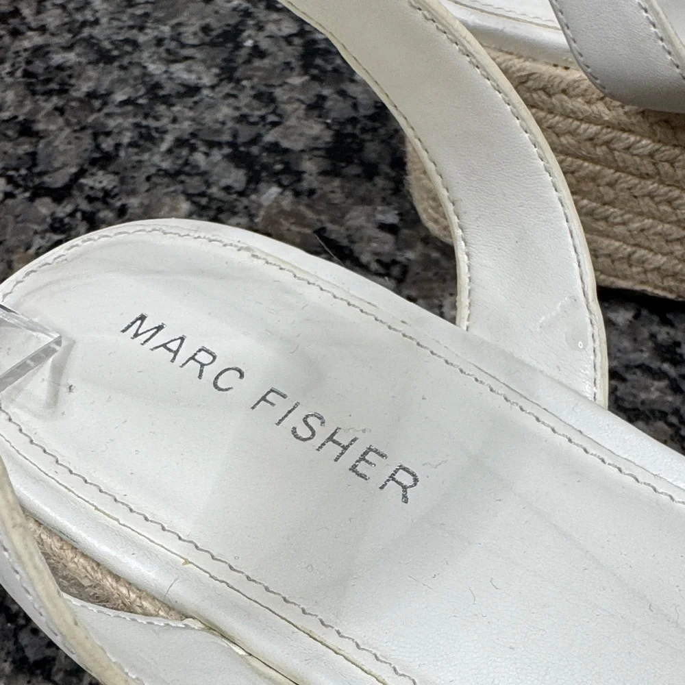 Marc Fisher White platform Espadrilles EUC 10 - Picture 2 of 15